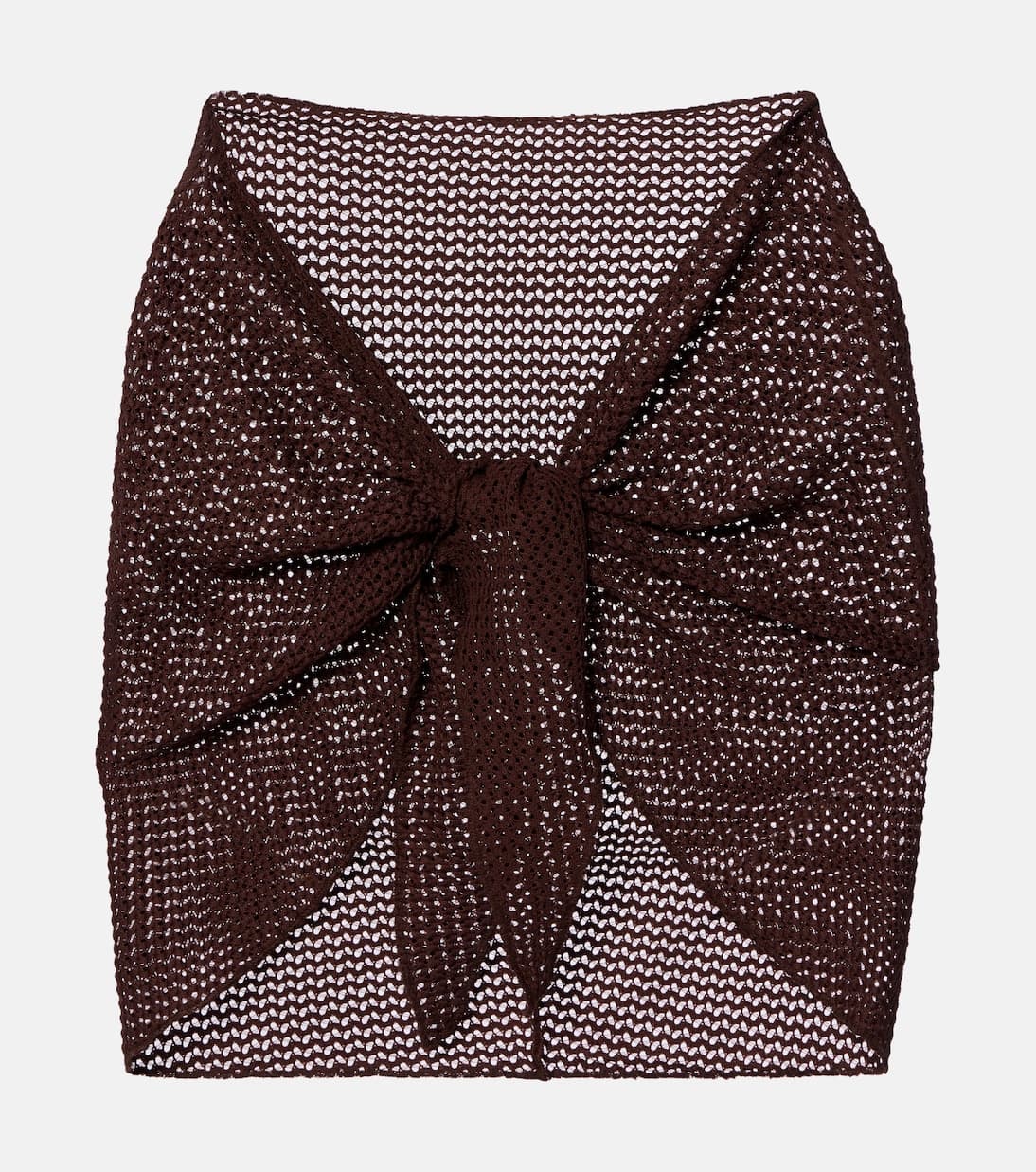 Montce Crochet Cover-Up Pareo - Brown