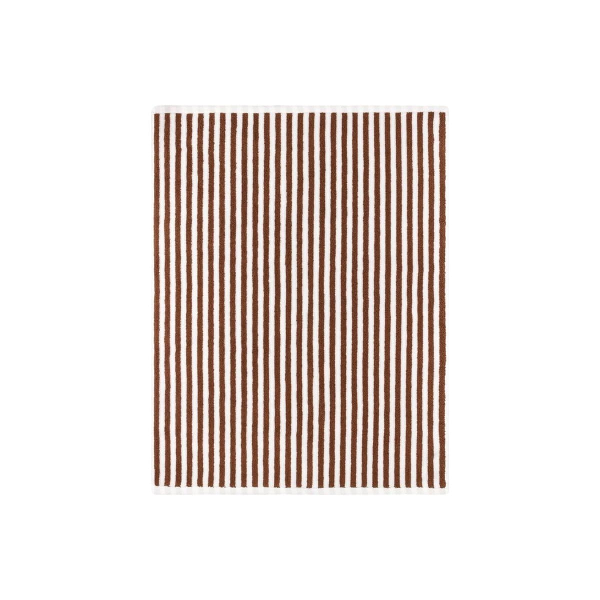 Yard Hebden Striped Cotton Bath Mat (Pecan)