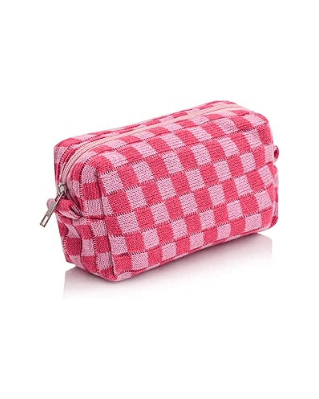 Chessboard Cosmetic Bag (Pink)