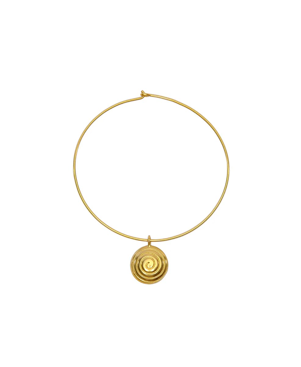 Mais X Frida Spiral Choker - Gold