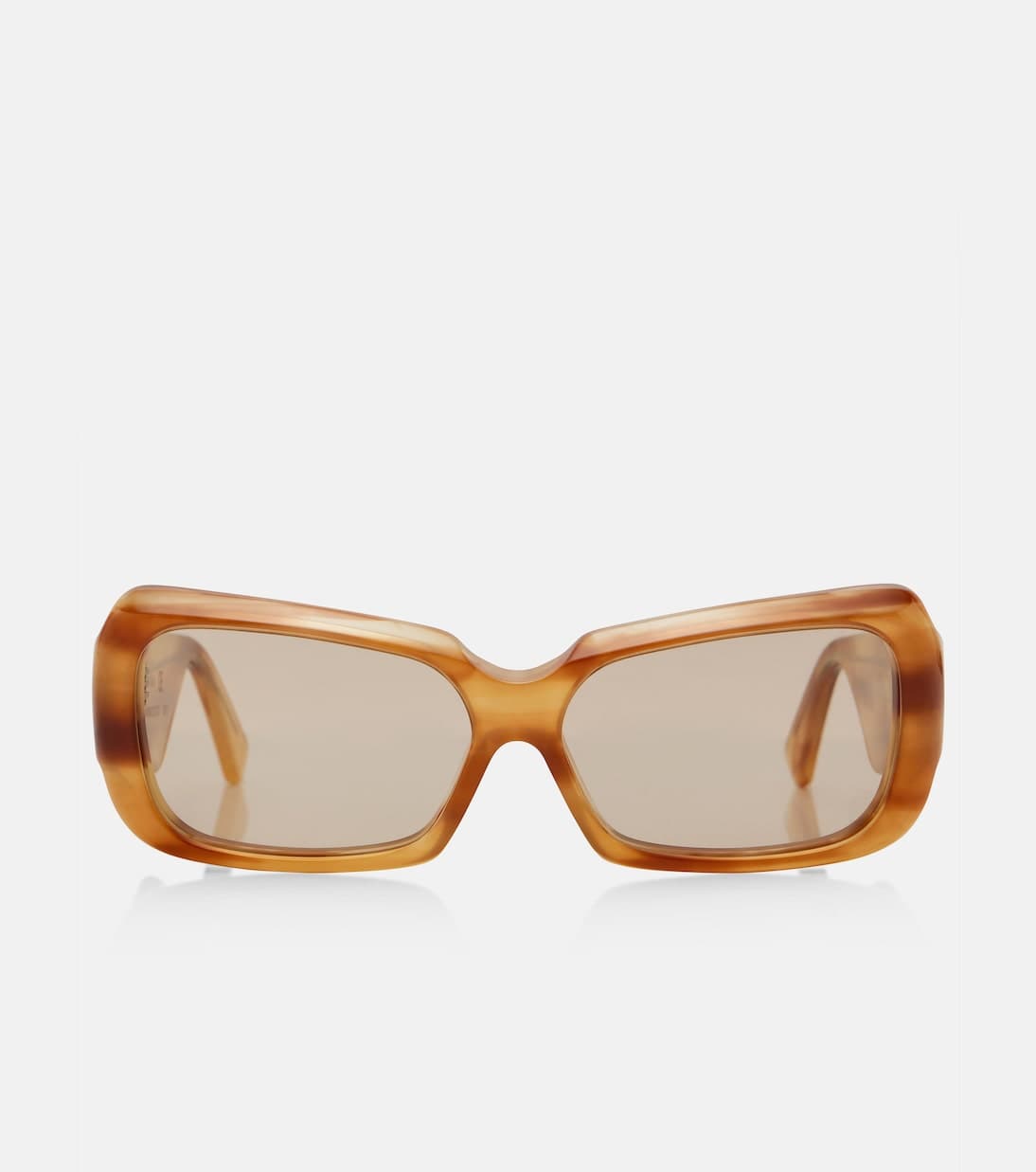 Phoebe Philo Scoring Square Sunglasses - Brown