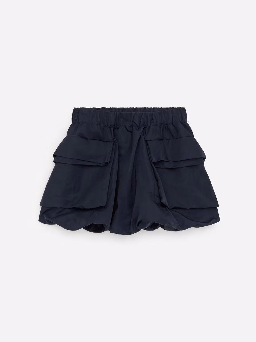 ARKET Short Utility Balloon Skirt - Navy