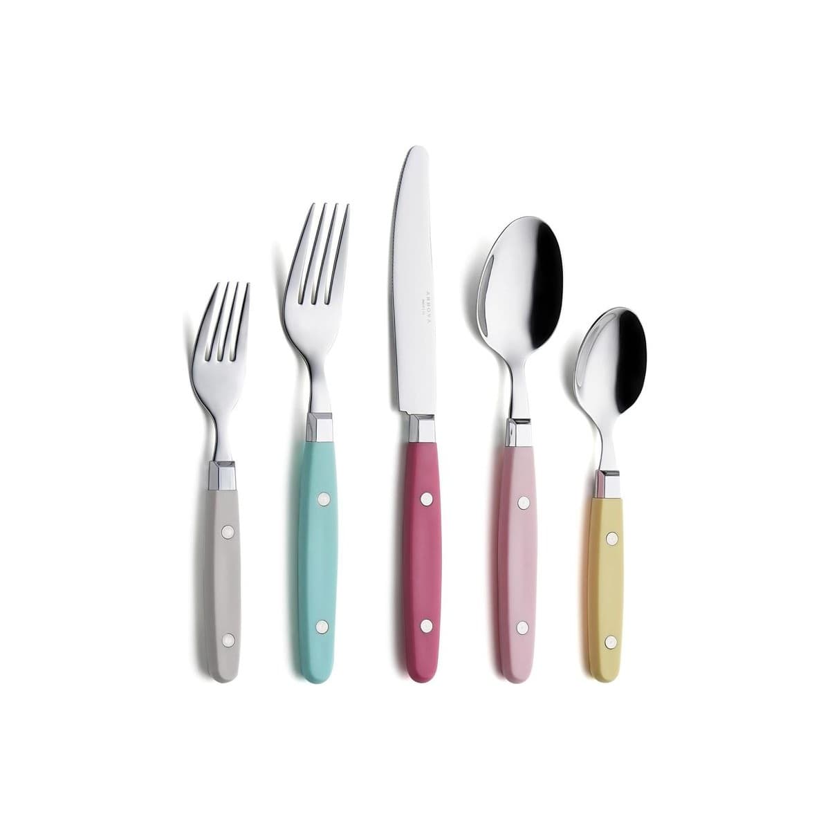 ANNOVA Retro Colorful Stainless Steel Cutlery Set (20-Piece)