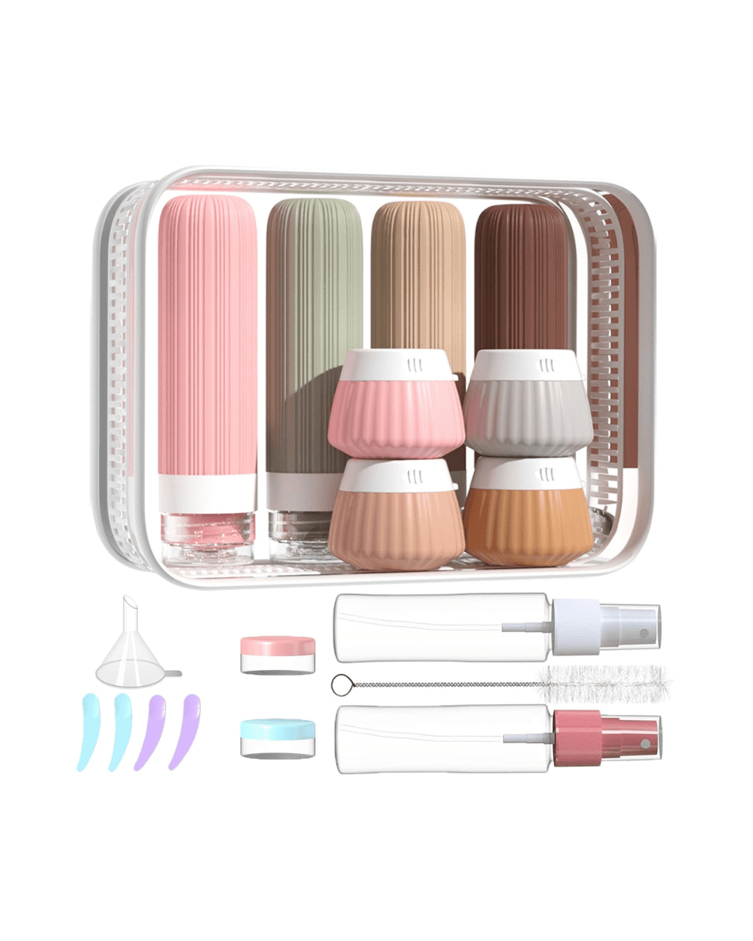 NuvaConx Refillable Travel Bottles