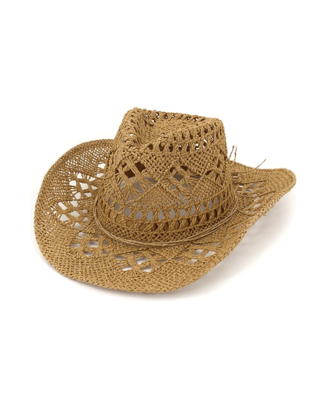 Straw Cowboy Sun Hat (Foldable)